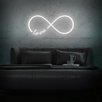 Infinity Love Neon Sign for romantic and everlasting love decor