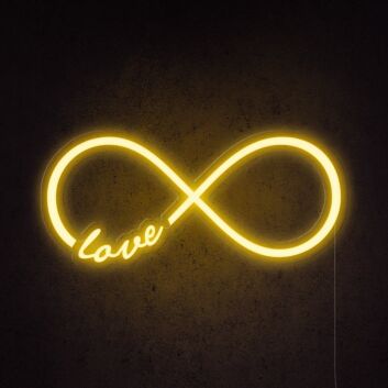 Infinity Love Neon Sign for romantic and everlasting love decor