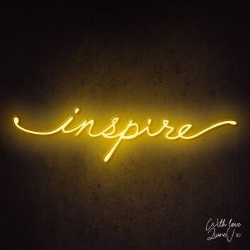 Inspire Lianev Collection Neon Sign for creative and motivational spaces