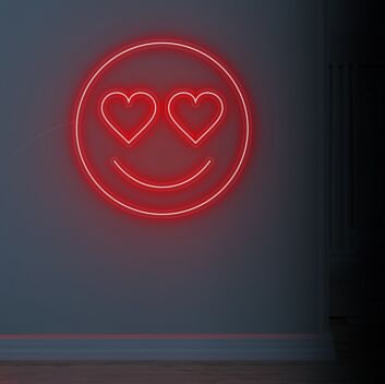 Love Eyes Neon Sign for artistic and romantic decor