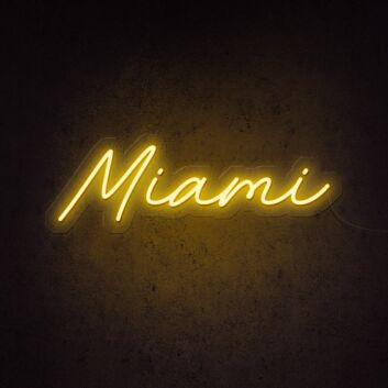 Miami Neon Sign adds a tropical vibe to any room