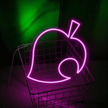 &#39;Leaf&#39; neon sign
