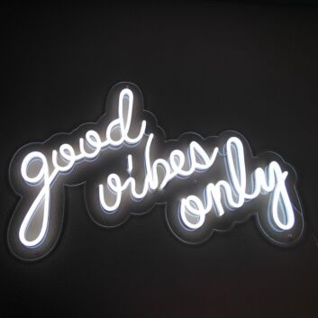 Good Vibes Only Neon Sign adds positivity to any room
