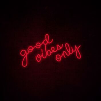 Good Vibes Only Neon Sign adds positivity to any room