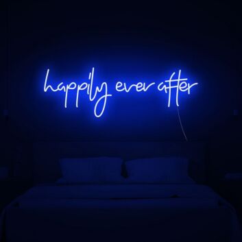 Happily Ever After Neon Sign perfect for weddings and romantic settings