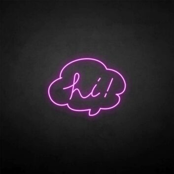 Hi2&#39; neon sign