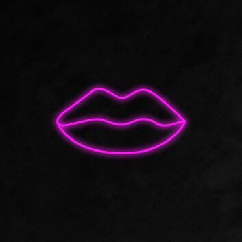 Lips Neon Sign adds a bold statement to any room