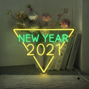New Year 2021 Neon Sign for New Year festivities