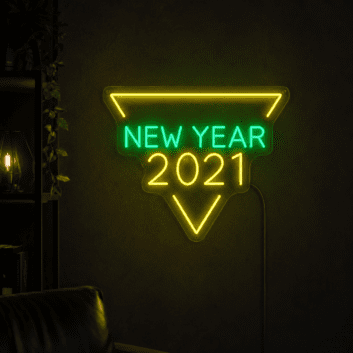New Year 2021 Neon Sign for New Year festivities