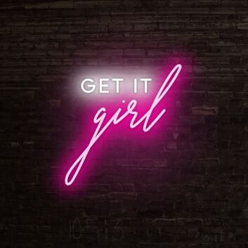 Get It Girl Neon Sign perfect for empowering and motivational decor