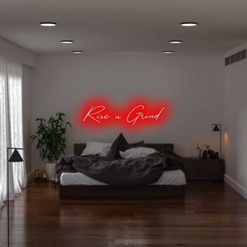 Rise N Grind Neon Sign perfect for hardworking environments