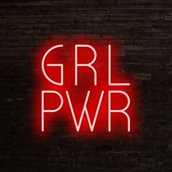 GRL PWR Girl Power LED Neon Sign