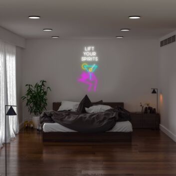 Lift Your Spirits Neon Sign for uplifting and positive environments