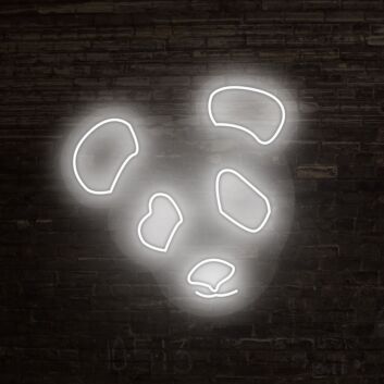 Panda Neon Sign adds a cute touch to kids' rooms