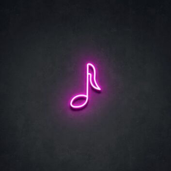 Note Neon Sign perfect for music lovers