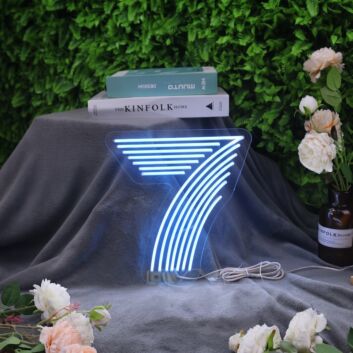 7 Neon Sign adds a unique touch to any room