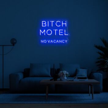 Bitch Motel Neon Sign perfect for bold and edgy spaces