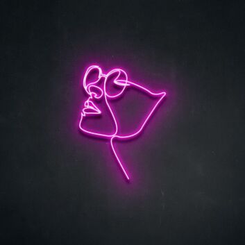 Four Eyes Neon Sign for Quirky Decor