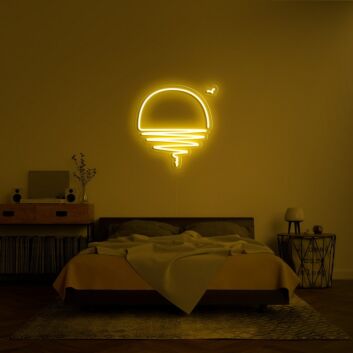 Sunset Neon Sign for Calming Ambiance