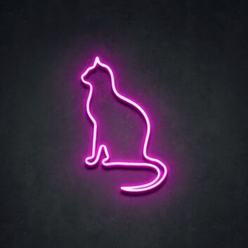 Peaceful Cat Neon Sign for Cozy Homes