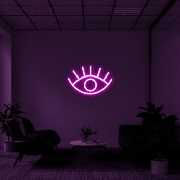 Eyelash Neon Sign for Beauty Studios