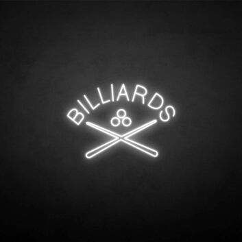Bliiards&#39; neon sign