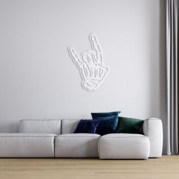 Skellihand Neon Sign for Edgy Decor