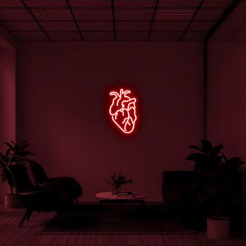 Human Heart Neon Sign for Unique Decor