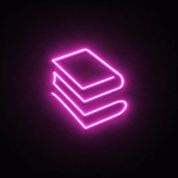 'Book' neon sign