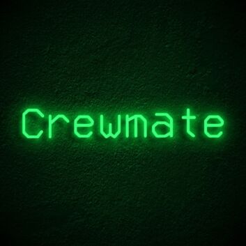 Crewmate Neon Sign for Gaming Rooms