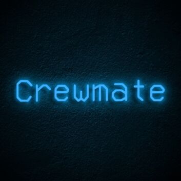 Crewmate Neon Sign for Gaming Rooms