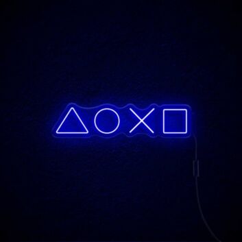 Playstation Neon Sign for Gamers