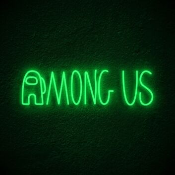 Among Us Neon Sign for Playful Spaces