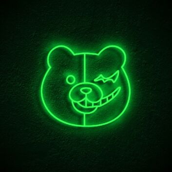Monokuma Neon Sign for Danganronpa Fans