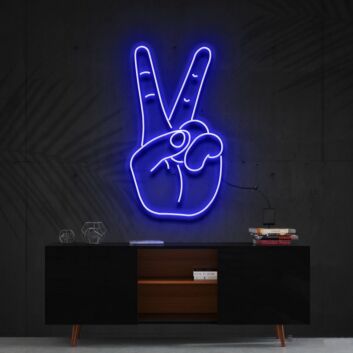 Peace Sign Neon Sign for Peaceful and Boho Decor