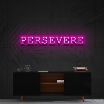 Persevere Neon Sign for Motivational Spaces
