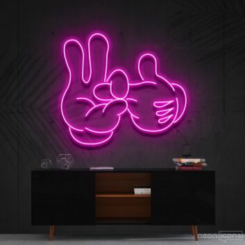Bad Intentions Mickey Neon Sign for Artistic Spaces