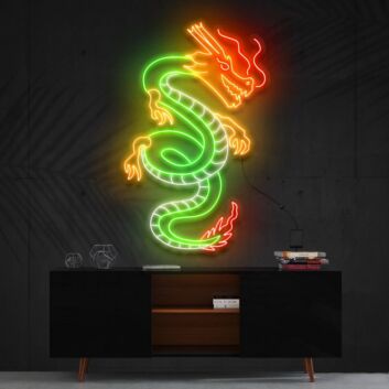 Blood Of The Dragons Multicolour Neon Sign for Fantasy Lovers