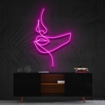 Minimalist Face Profile LED Neon Sign