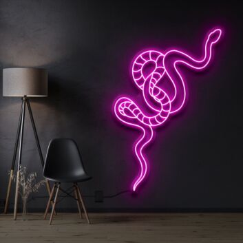 Snake Neon Sign for Bold and Edgy Decor