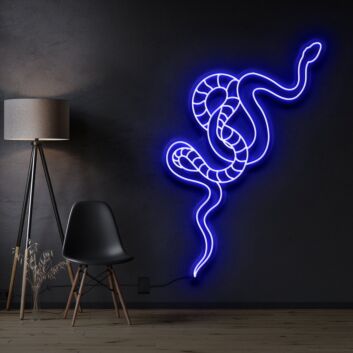 Snake Neon Sign for Bold and Edgy Decor