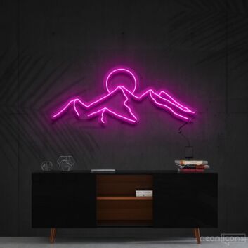 Sun over Mountain Range LED Neon Sign
