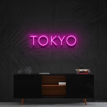 Tokyo Neon Sign for Travel Lovers and Urban Decor
