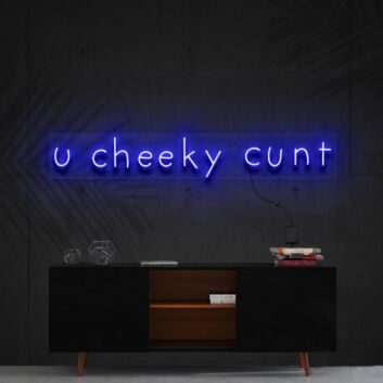 U Cheeky Cunt LED Neon Sign