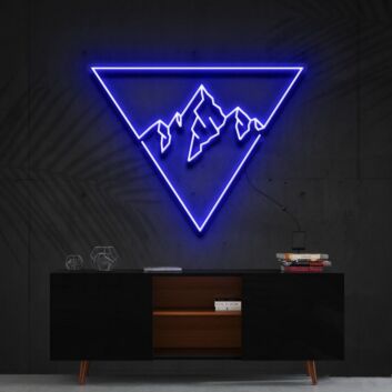 Everest Triangle Neon Sign for Nature and Adventure Lovers