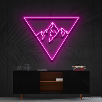 Everest Triangle Neon Sign for Nature and Adventure Lovers