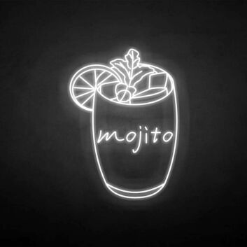 Mojito Cocktail Glass LED Neon Sign