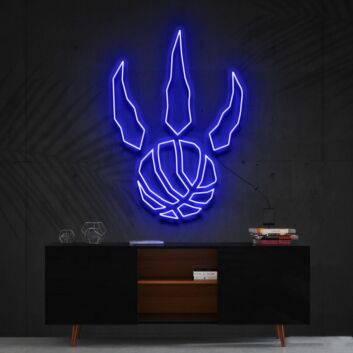 Claw Mark Basketball Emblem LED Neon Sign
