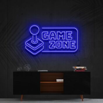 Game Zone Neon Sign for Game Rooms