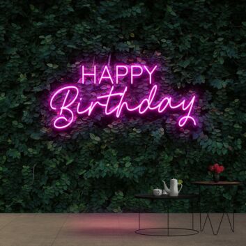 Happy Birthday Neon Sign for Birthday Celebrations